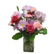 pink roses carnations lavender daisy flowers