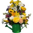 Springtime Watering Can Floral Bouquet
