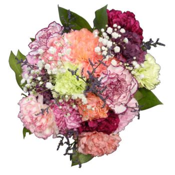 Carnation Wrapped Flower Bouquet