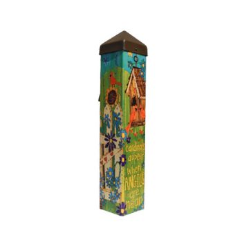 Angels and Cardinals Garden Art Pole