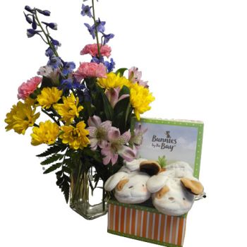 Flowers and Puppy Dog Booties