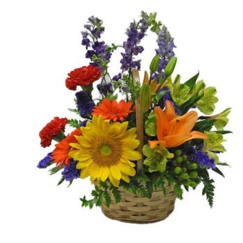 Basket of Blooms Floral Arrangements 