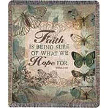 Faith Is Being Sure Tapestry Blanket