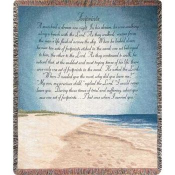 Footprints in the Sand Blanket 