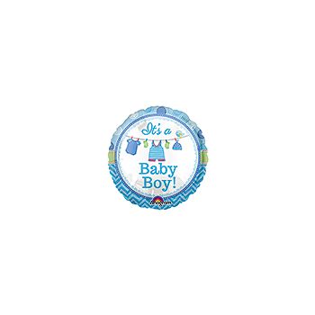 Baby boy mylar balloon