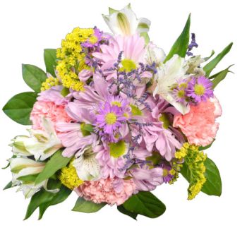 Natures Assortment Wrapped Flowers 