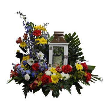 Those We Have Held Lantern With Flowers