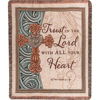 Trust In The Lord Tapestry Throw