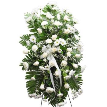 White Standing Spray