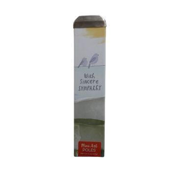 With Sincere Sympathy Mini Art Pole